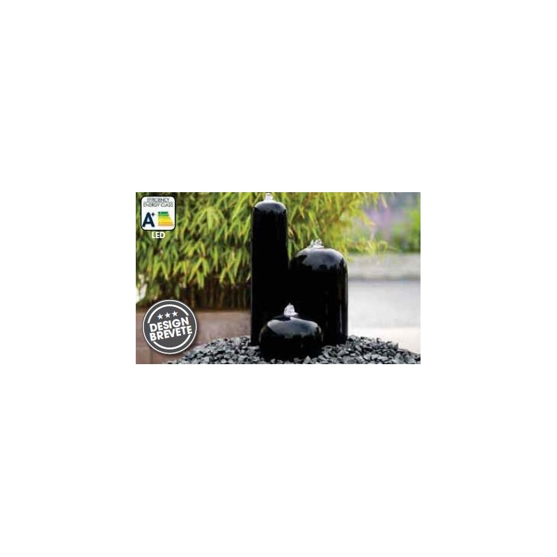 AREZZO - 3 colonnes noires LED AREZZO - 3 colonnes noires LED
