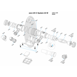 Pièces détachées pour Sera Filtration UV-C 24W