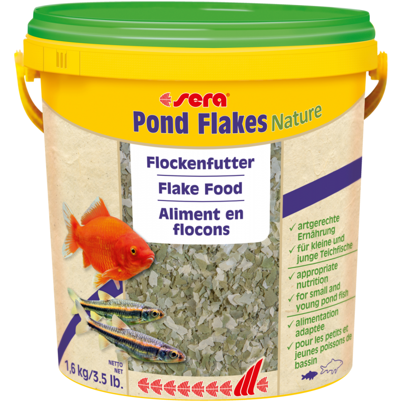 Aliment en flocons Sera Pond Flakes pour petits poissons - Le Monde du  Bassin