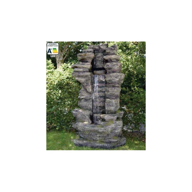 CLEVELAND - Grande fontaine naturelle en rochers LED CLEVELAND - Grande fontaine naturelle en rochers LED