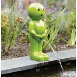 BOY IV - Gargouille Manneken pis vert grand