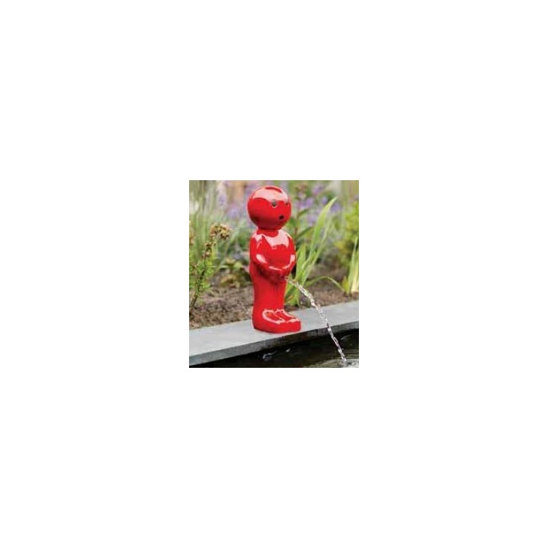 BOY VII - Gargouille Manneken pis rouge petit BOY VII - Gargouille Manneken pis rouge petit