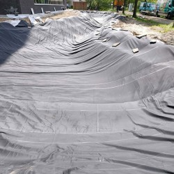 Bâche EPDM d'épaisseur 1 mm pour bassin de rétention