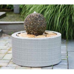 DECOWALL WICKER VII - habillage pour fontaine