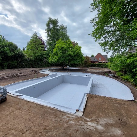 Bâche Bassin Noire PEHD 6m X 11m – Épaisseur 0.12 Mm – Imperméable UV Résistante Pour Étang & Cascade