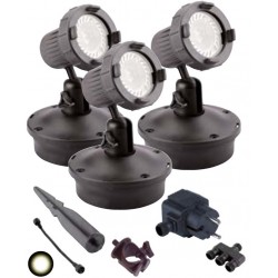 Set de 3 spots d'extérieur étanches - éclairage LED - VarioLed x 3