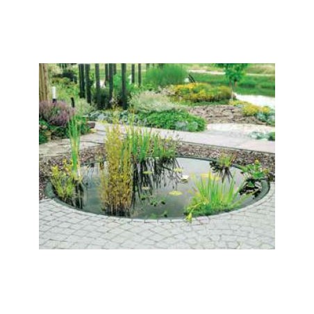 Bassin rond préformé 550L - Design moderne et durable